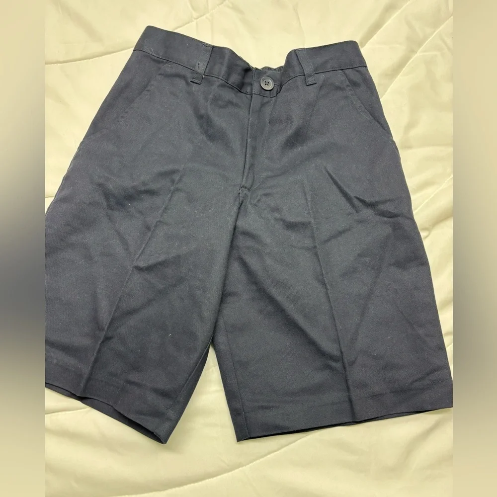 Real School Uniforms Stylish Kids Navy Blue Shorts- 8H Husky